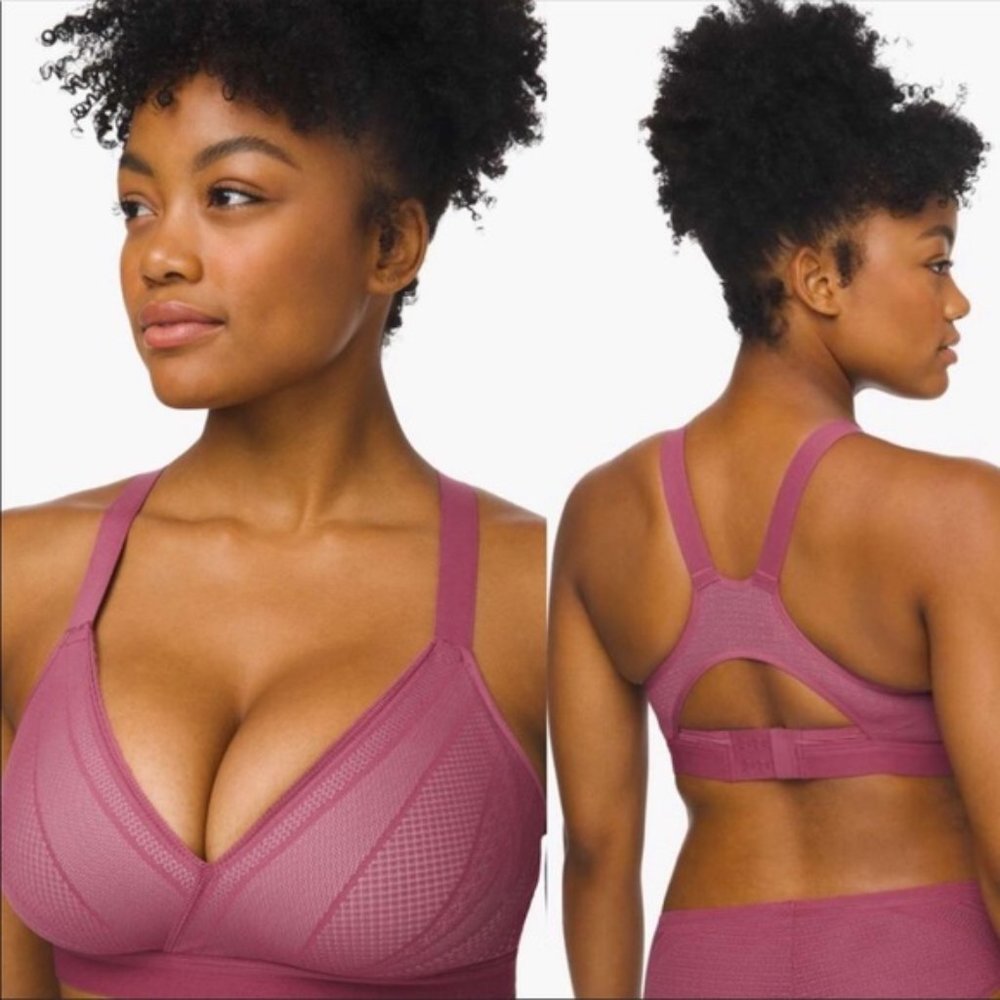 Lululemon Awake to Lace Sports Bra Pink